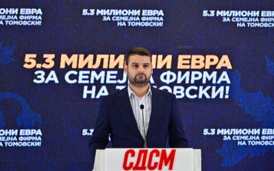 СДСМ: Не чисти СОЗР, „чисти“ семејната фирма на Томовски