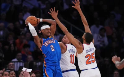 Оклахома сити го победи Њујорк на тешкото гостување во Медисон Сквер Гарден
