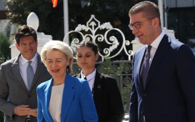Македонија ќе испрати дипломатска нота до Софија за билатерална средба – најави премиерот по средбата со Фон дер Лајен